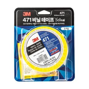 3M 테이프 라인용마킹테이프 471 황색 50.8mmx32.9m