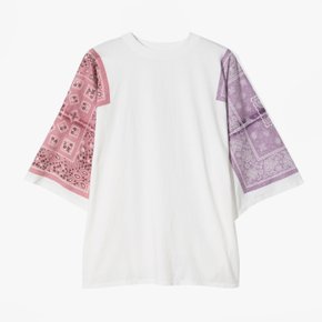 [KAPITAL]캐피탈  티셔츠/18.5/-JERSEY BANDANNA HUGE T (COOKIE) PURPLE/KAD1M60005A69