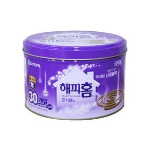 해피홈 모기향 캔30P/무색소/모기퇴치/모기약