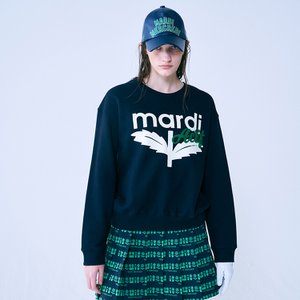 Mardi Mercredi Actif [마르디메크르디악티프]SWEATSHIRT ACTIF BLOOMMARDI_NAVY GREEN/AFK31SPO001NVGN