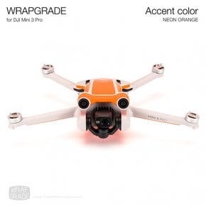 WRAPGRADE for DJI Mini 3 Pro 용 악센트 컬러 스킨 씰 (네온 오렌지)