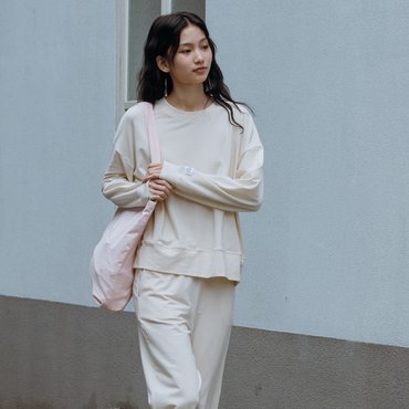 프렌치엘 모달 스웻셔츠(FWET080L) Butter cream