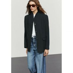 Massimo Dutti 마시모 두띠 숏 코트 - 얼룩진 다크 블루 8065444