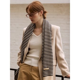 어다울 Minor stripe long muffler - 2color