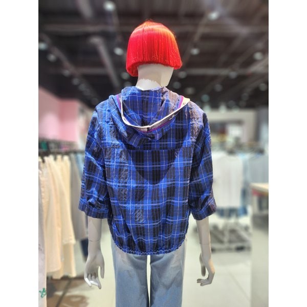 [부산점] 가니 체크 블라우스 BABL75431BK