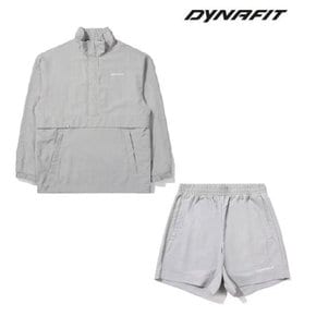타슬란소재를 사용하여 가벼운 공용긴팔 바람막이 셋업  타란긴팔&반바지 YUP23140YUM23375C1GJ