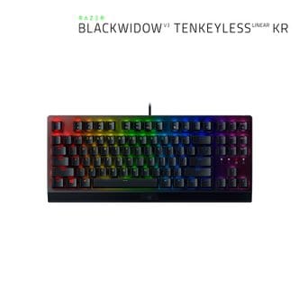 RAZER 레이저 블랙위도우 V3 TKL 리니어 KR 텐키리스 키보드 옐로우축