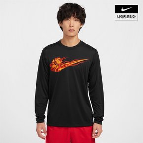 맨즈 나이키 드라이 핏 긴팔 농구 티셔츠 NIKE HF6210-010