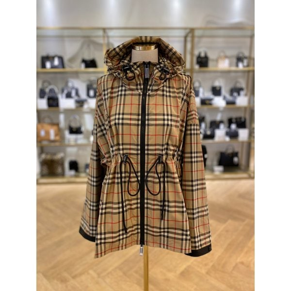 [시흥점] 여성 로고 테이프 체크 후드 재킷 8062947