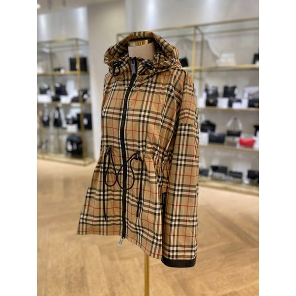 [시흥점] 여성 로고 테이프 체크 후드 재킷 8062947