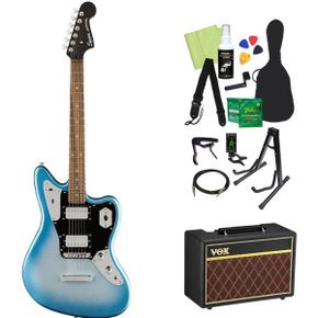 일본 펜더 재즈마스터 Squier by Fender 컨템포러리 Jaguar HH ST 로렐 핑거보드 블랙 픽가드 일