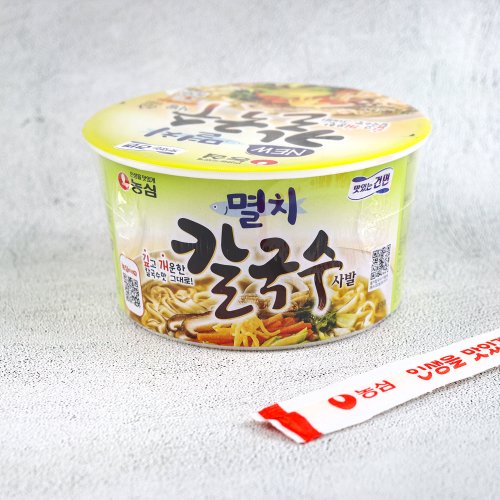 농심 멸치칼국수 75g 1개 / 컵라면 사발