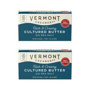 Vermont Creamery 버몬트 크리머리 버터 위트 씨솔트 226g 2팩