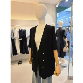 [여주점] [JJ 지고트] 여성 백 벨티드 더블 브이넥 재킷 GS6M0JK901