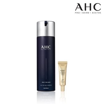 AHC [선물대전] 온리포맨 올인원 에센스 200ml+프리미어앰플인아이크림 7ml