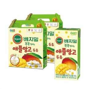 베지밀 과일이 꼭꼭 씹히는 애플망고 두유 190ml 32팩