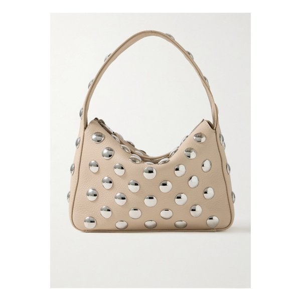 케이트 엘레나 스몰 스터드 텍스처 가죽 숄더 백 아이보리 1647597345900241