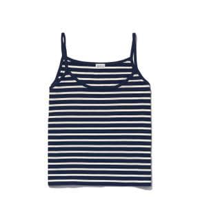 THE Spaghetti Tank - Navy/Cream