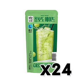 유어스 청포도에이드 L 아이스파우치음료 340ml x 24개