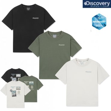 디스커버리키즈 25SS 키즈 프레시벤트 우표 그래픽 반팔티셔츠 DKRS73053