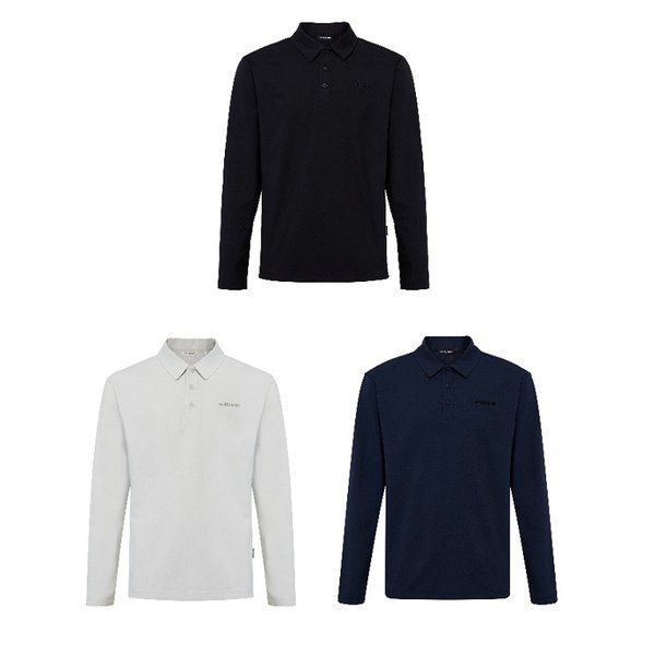 [부산점] 에크루 남성 잠재권축 긴팔 폴로 티셔츠 DMP26253