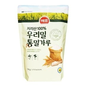 해표 지리산 우리밀 통밀가루 750g x 1개