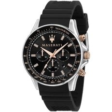 사마바겐Maserati Sfida Men`s Watch, Black Dial, Simple