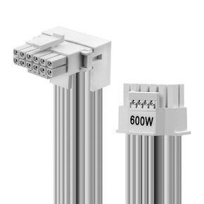 시그니처 90도 12V-2X6 PCI-e 5.1 모듈러 케이블 700mm 화이트