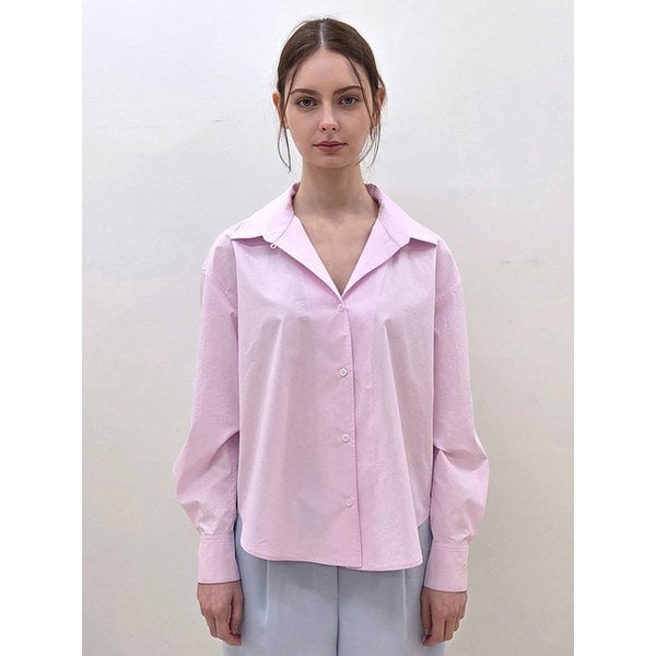 Pink Orchid Embroidered Cuff Shirt