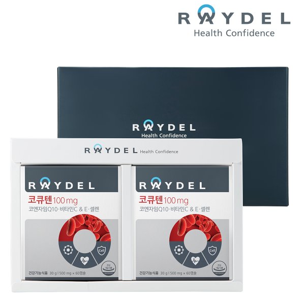 코큐텐100mg (60캡슐) X 2입 선물세트+백화점 쇼핑백
