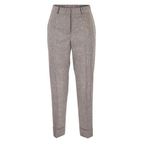 페세리코 스트레이트 팬츠 A04753D BROWN