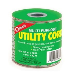 캐나다 명품 코글란 Multi Purpose Utility Cord 다용도 코드 밧줄 텐트고정줄 20m