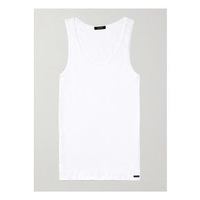 Ribbed Cotton and Modal-Blend Jersey Tank Top 화이트