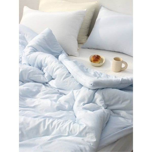 부드러운 아멜리 워싱 옥수수솜 무봉제 차렵이불세트 SS/Q/DK 20colors