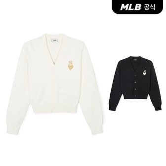 MLB [코리아공식]여성 하트 와펜 크롭 가디건 (2 COLOR)