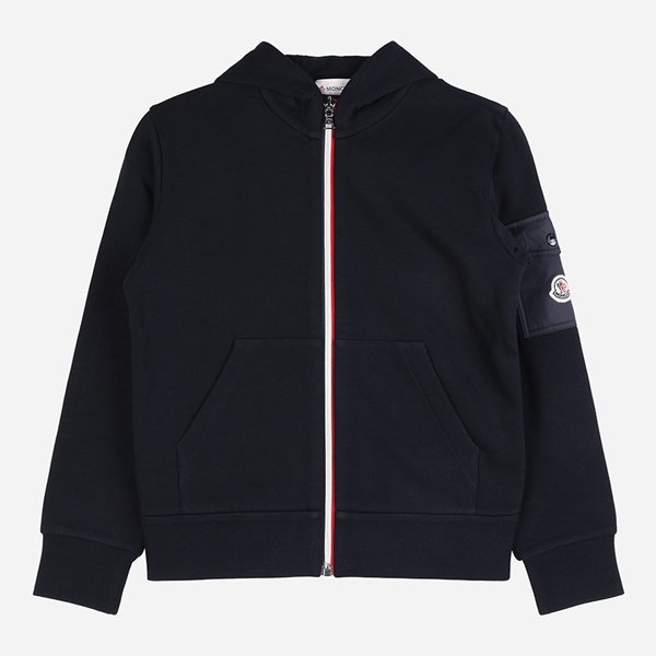 [시흥점] [몽클레어 키즈]5F 8G00026 899PS 778 삼선 라이닝 후드 집업 네이비