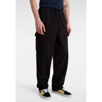 이스퀘어 5164770 Vans RANGE BAGGY TAPERED ELASTIC - Cargo trousers black