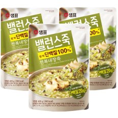 샘표 밸런스죽 전복내장죽 420g x 3개