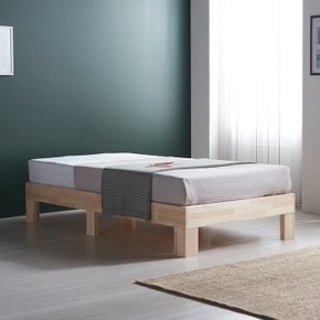 숲 편백나무 평상형 원목 침대 프레임 SS GM294C