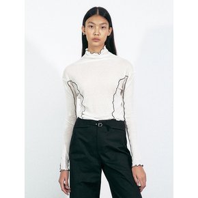 Amuse Turtleneck Tee (White)