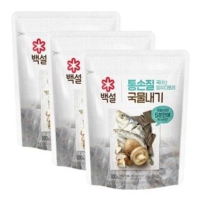 백설 통손질국물내기 국내산멸치디포리 10g x 6포[60g] X 3개