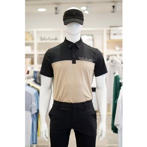 [여주점] 볼빅골프웨어 남성 골프 컬러블럭 반팔 티셔츠 SO473