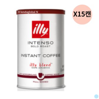  일리 인스턴트 커피 인텐소 다크 회사 대용량 95g X15