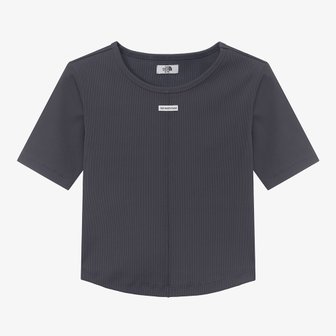 노스페이스 [노스페이스 공식] NT7UR31J 화이트라벨 여성 소프트 웨이브 반팔 라운드티_CHARCOAL GREY