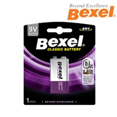 벡셀 BEXEL 망간 9V(6F22)사각건전지 / 10개입