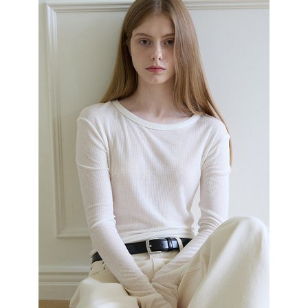 에드워드벌룬 Wool Tencel Long Sleeve - Off White