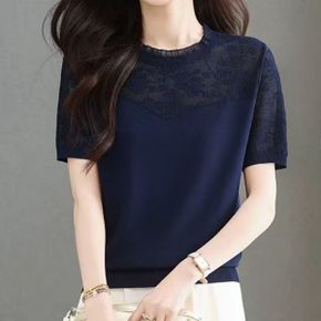 텐셜 플로랄 시스루 러플 블라우스_P428696651