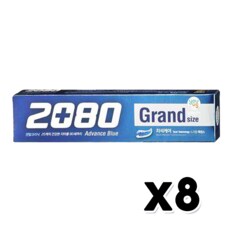 2080 어드밴스그랜드치약 대용량치약 220g X 8개