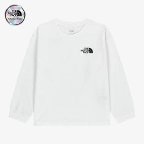 [노스페이스 키즈 공식] 키즈 고 투 긴팔 티 NT7TS01S_WHT