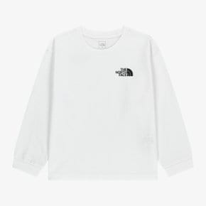 [노스페이스 키즈 공식] 키즈 고 투 긴팔 티 NT7TS01S_WHT